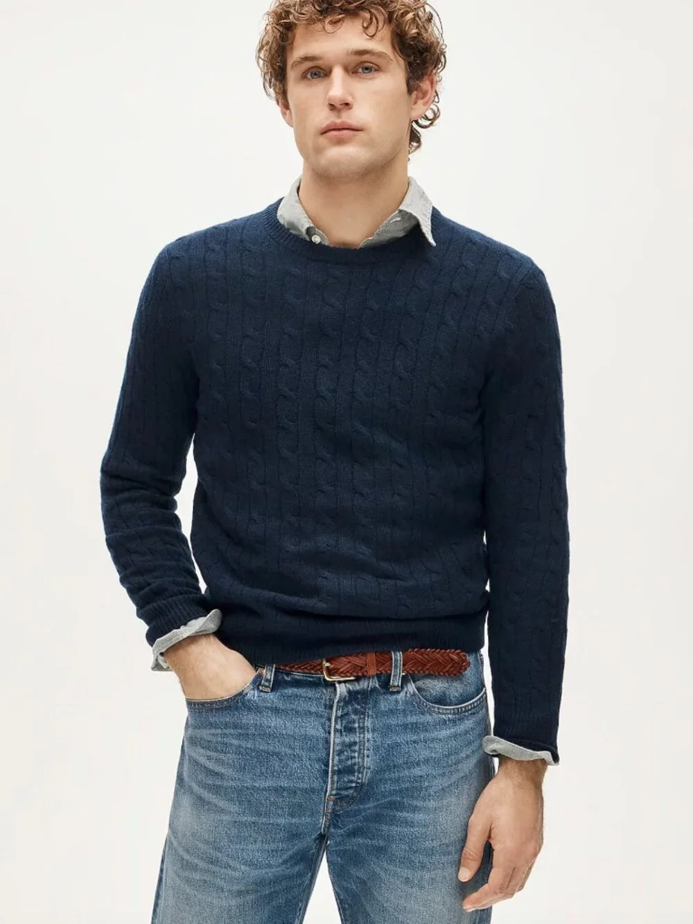 J Crew Cashmere Cable-Knit Sweater